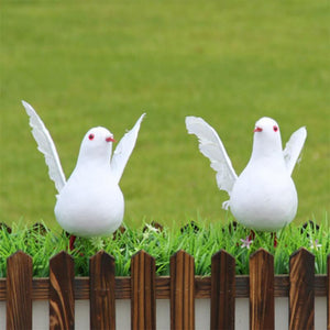 1PC Decorative Dove Artificial Foam Feather White Bird Dove for Home Wedding Decoration Ornaments Birds Crafts